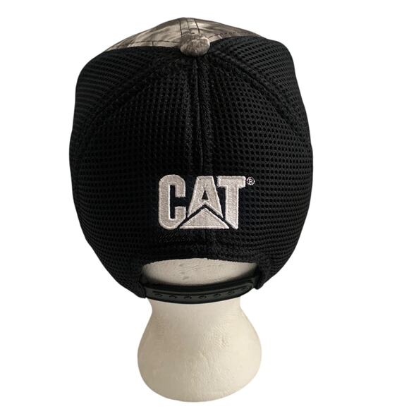 CAT Caterpillar Adjustable Snapback Equipment Foam Mesh Trucker Hat Cap - Picture 5 of 11